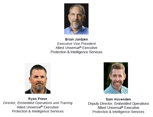 executive protection webinar panelists